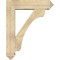 Ekena Millwork Legacy Arts and Crafts Rough Sawn Bracket w/ Offset Brace, Douglas Fir, 8"W x 32"D x 40"H BKT0806X32X40LEC03RDF - alternate 3